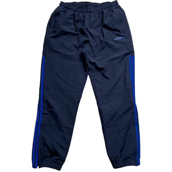 Adidas Navy and Blue Baggy Shell Trackpant Bottoms (L)