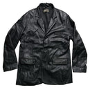 Aviatrix Black Long Leather Coat (L)