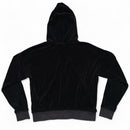 Juicy Couture Black Womens Velour Jewel Zip Hoodie (M)