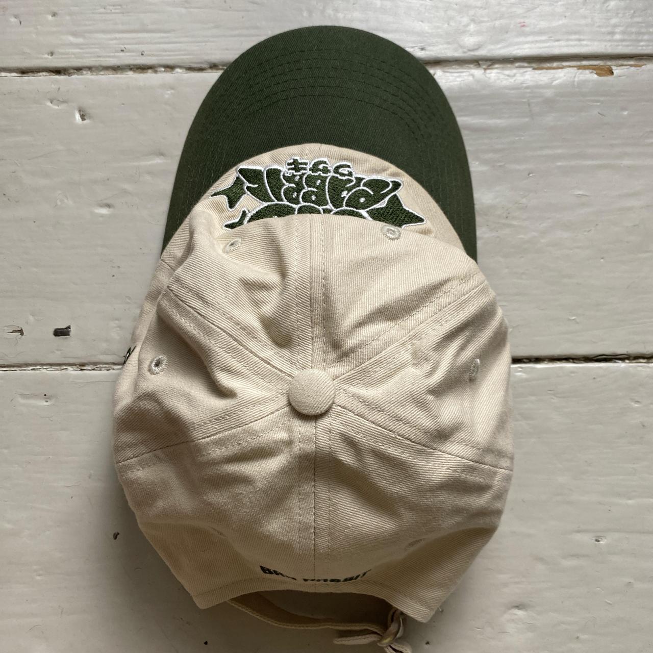 Bad Rabbit Cream and Khaki Green Baseball Cap