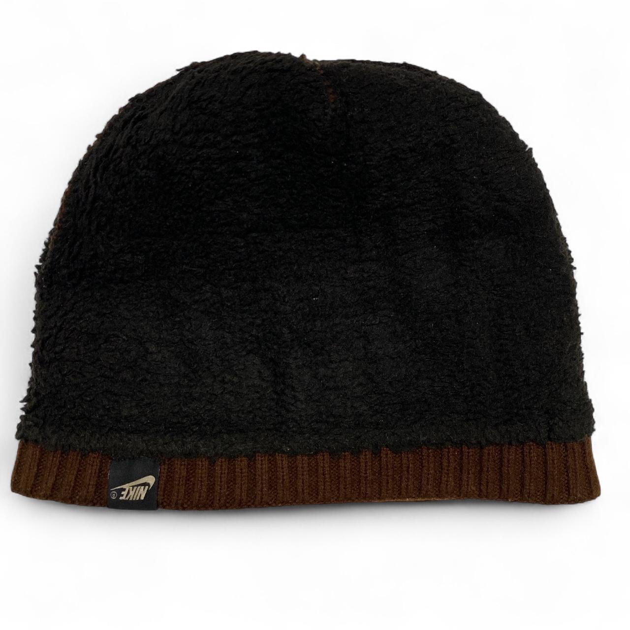 Nike Brown Cable Knit Beanie Hat