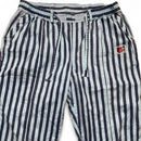 Deal UK Lightweight Blue Striped 3/4 Lounge Shorts (L)