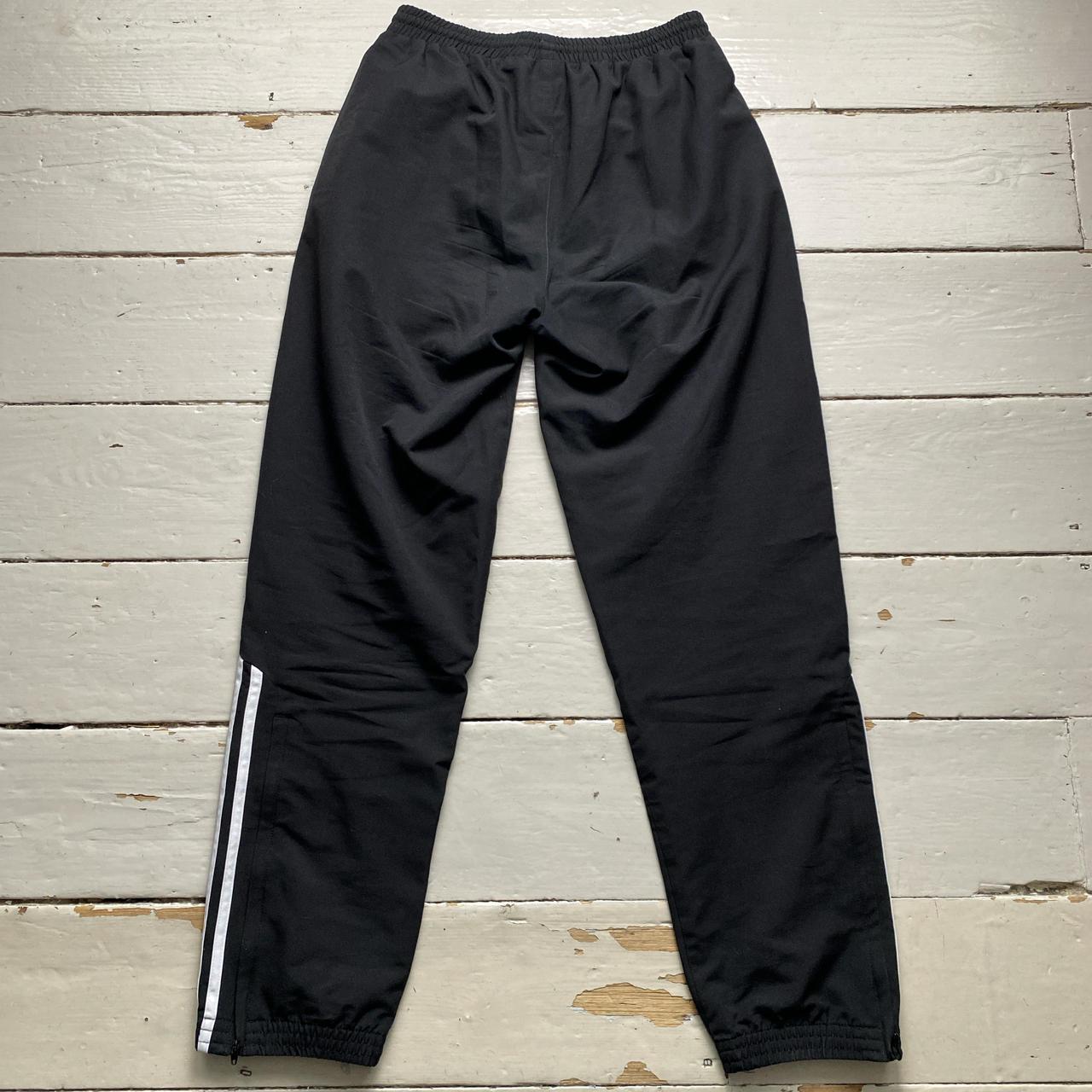 Adidas Black and White Shell Trackpant Bottoms