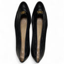 Ferragamo Black Leather Womens Heel Court Shoes (UK 8)