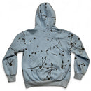 Named Collective Baby Blue Grey Paint Splatter Full Zip Hoodie