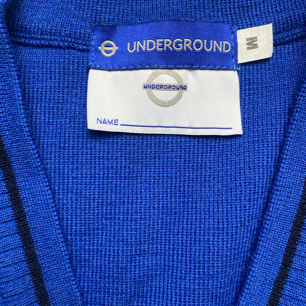 London Underground Blue V Neck Jumpers