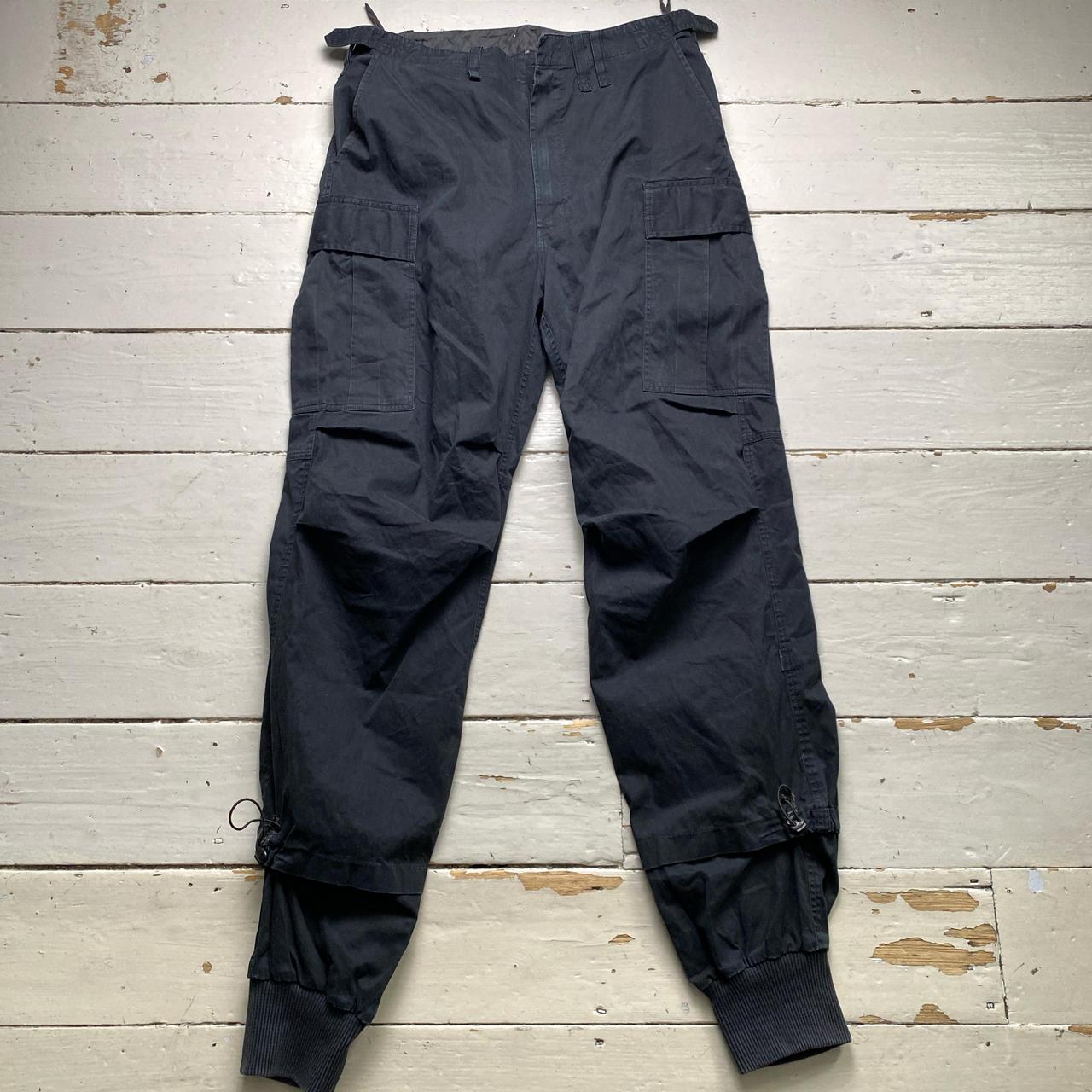 Maharishi Black Baggy Cargo Snopant Trousers