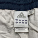 Adidas Navy and White Stripe Shell Shorts (XL)