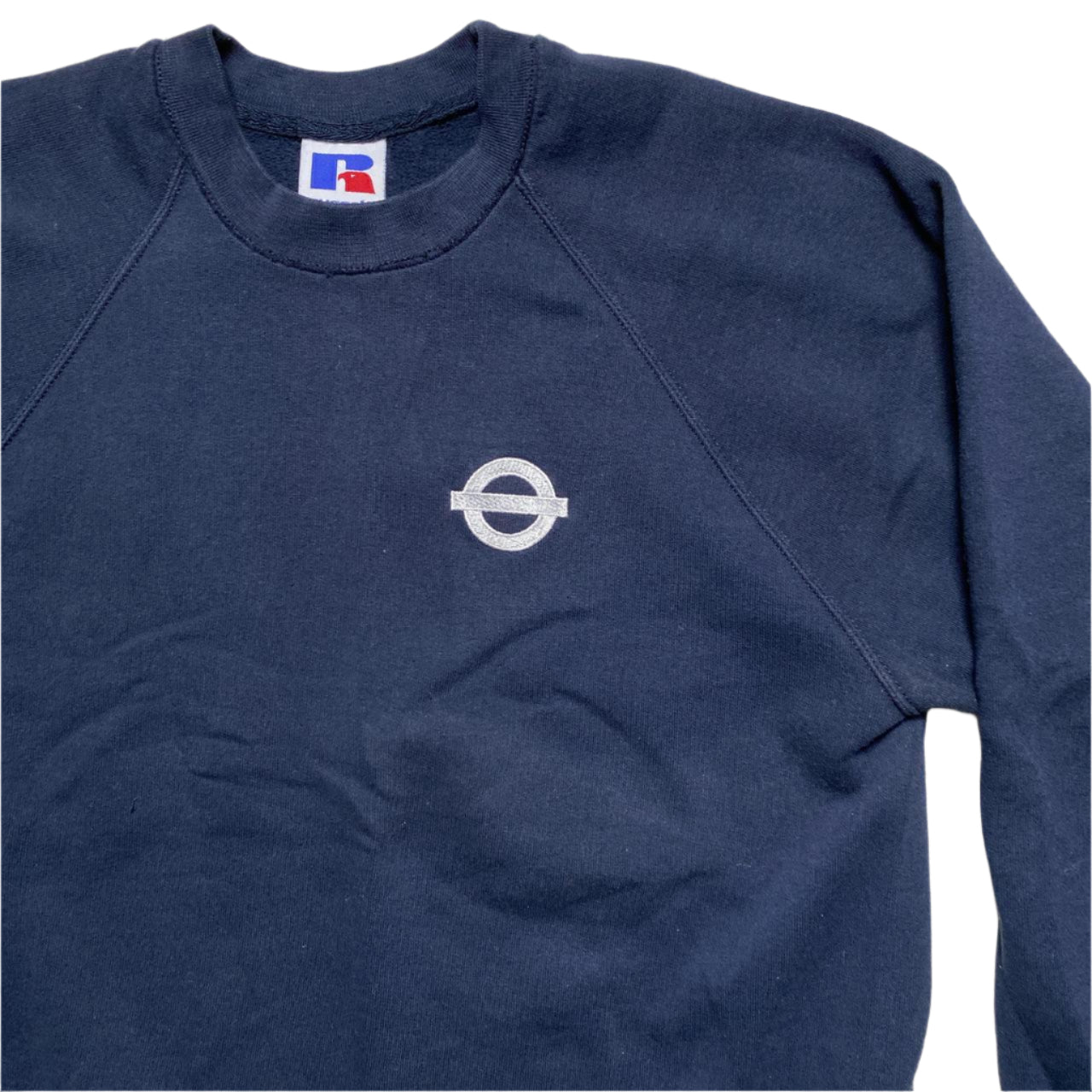 Crewneck Navy and White Jumper (M)