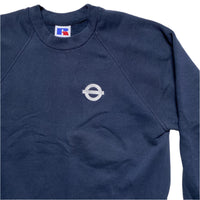 Crewneck Navy and White Jumper (M)