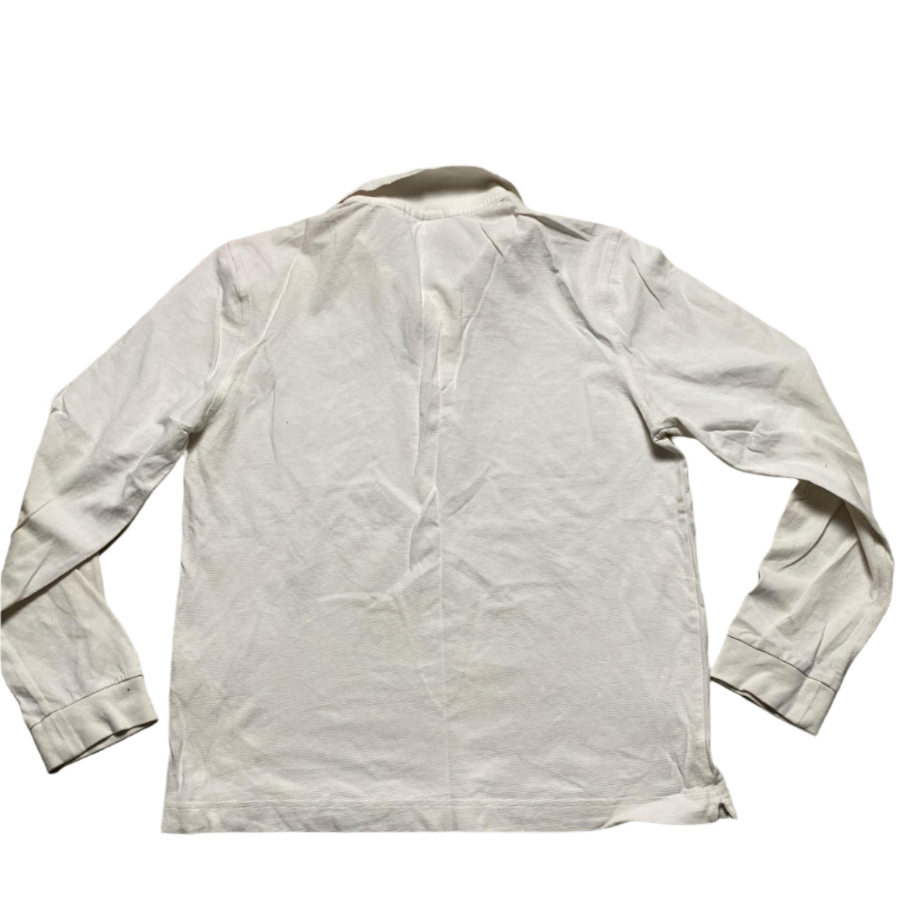 Lacoste Long Sleeve White Polo Shirt (M)