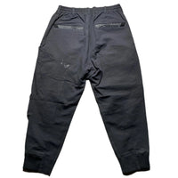 Y-3 Yohji Yamamoto Black Low Crotch Cargo Trouser Bottoms (M)
