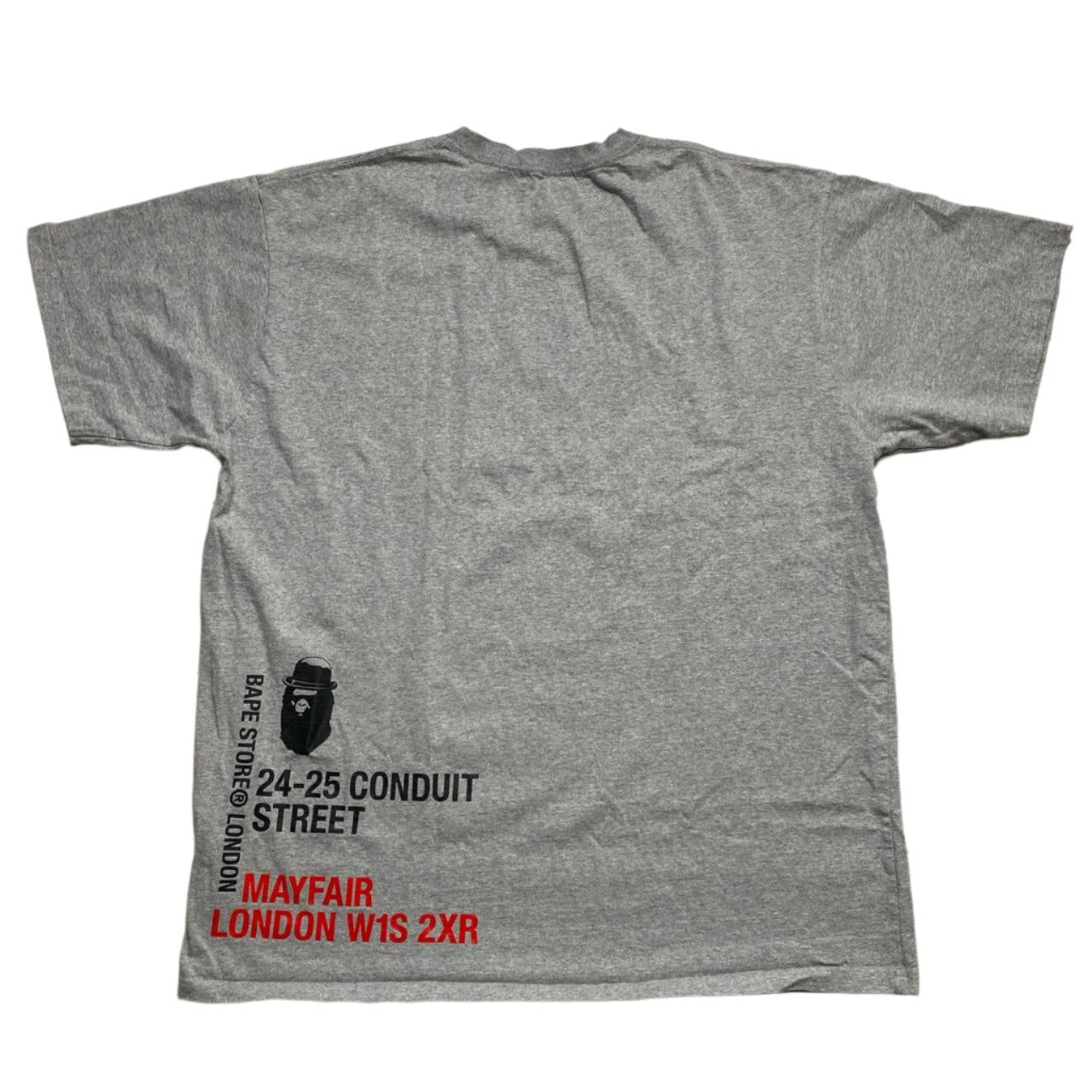 Bape A Bathing Ape London Mayfair London Store Grey T Shirt (2XL)