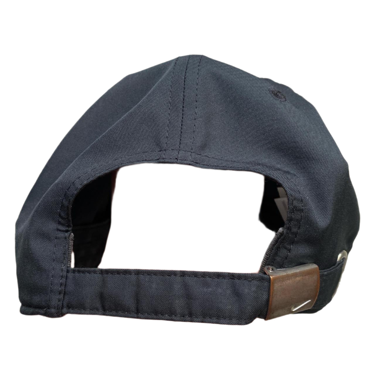 Nike Metal Silver Swoosh Black Cap