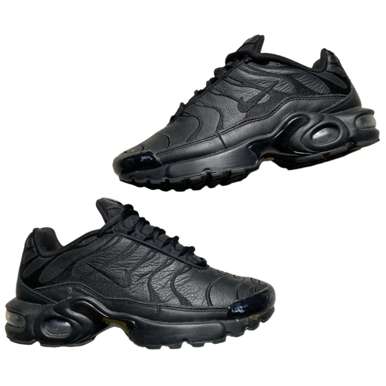 Nike Air Max Plus TN Triple Black Leather (UK 5.5)