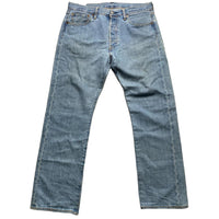 Levis 501 Light Blue Vintage Stonewash Jeans (34W)