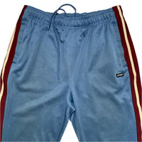Stussy Blue and Burgundy Striped Trackpant Bottoms (M)