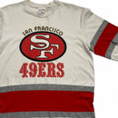San Francisco 49ers Vintage 90’s Nutmeg Red and White NFL T Shirt Jersey (L)