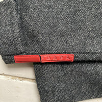 Prada Vintage Virgin Wool Grey Smart Trousers (36W)