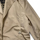 Fendi Roma Womens Leopard Interior Vintage 90’s Cream Beige Lightweight Trench Coat (L)