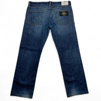 Stone Island Straight Navy Stonewashed Jeans (32W)