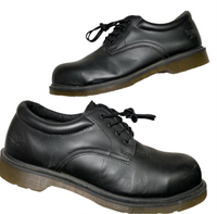 Dr Martens Black Steel Toe Low Boot Shoes (UK 10)