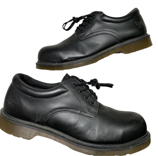 Dr Martens Black Steel Toe Low Boot Shoes (UK 10)