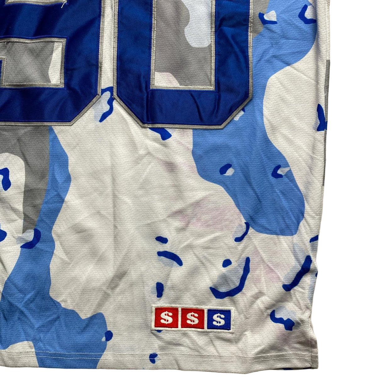 Supreme Desert Camo Light Blue White and Yellow Hockey Jersey (M 
