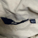 Le Coq Sportif Cream Beige and Navy Quarter Zip Shell Tracksuit Jacket (S)