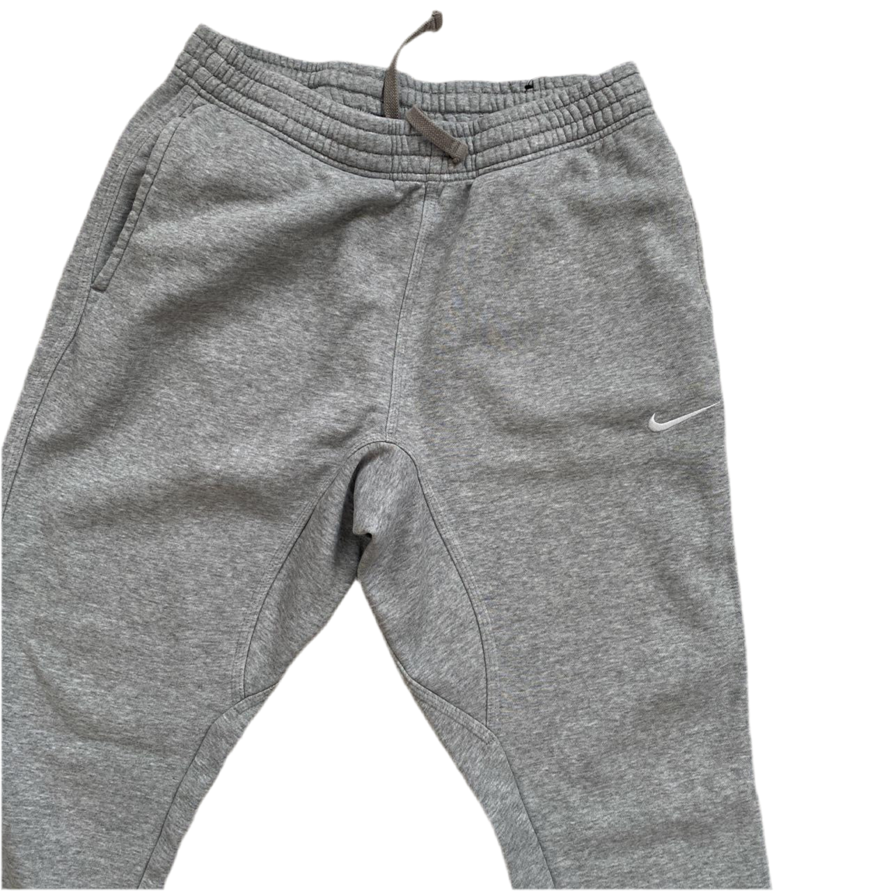 Nike White Swoosh Grey Joggers (L)
