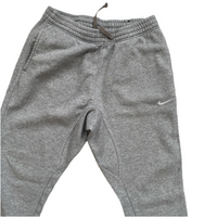 Nike White Swoosh Grey Joggers (L)