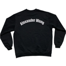 Alexander Wang Black and Reflective Silver Logo Jumper (L)