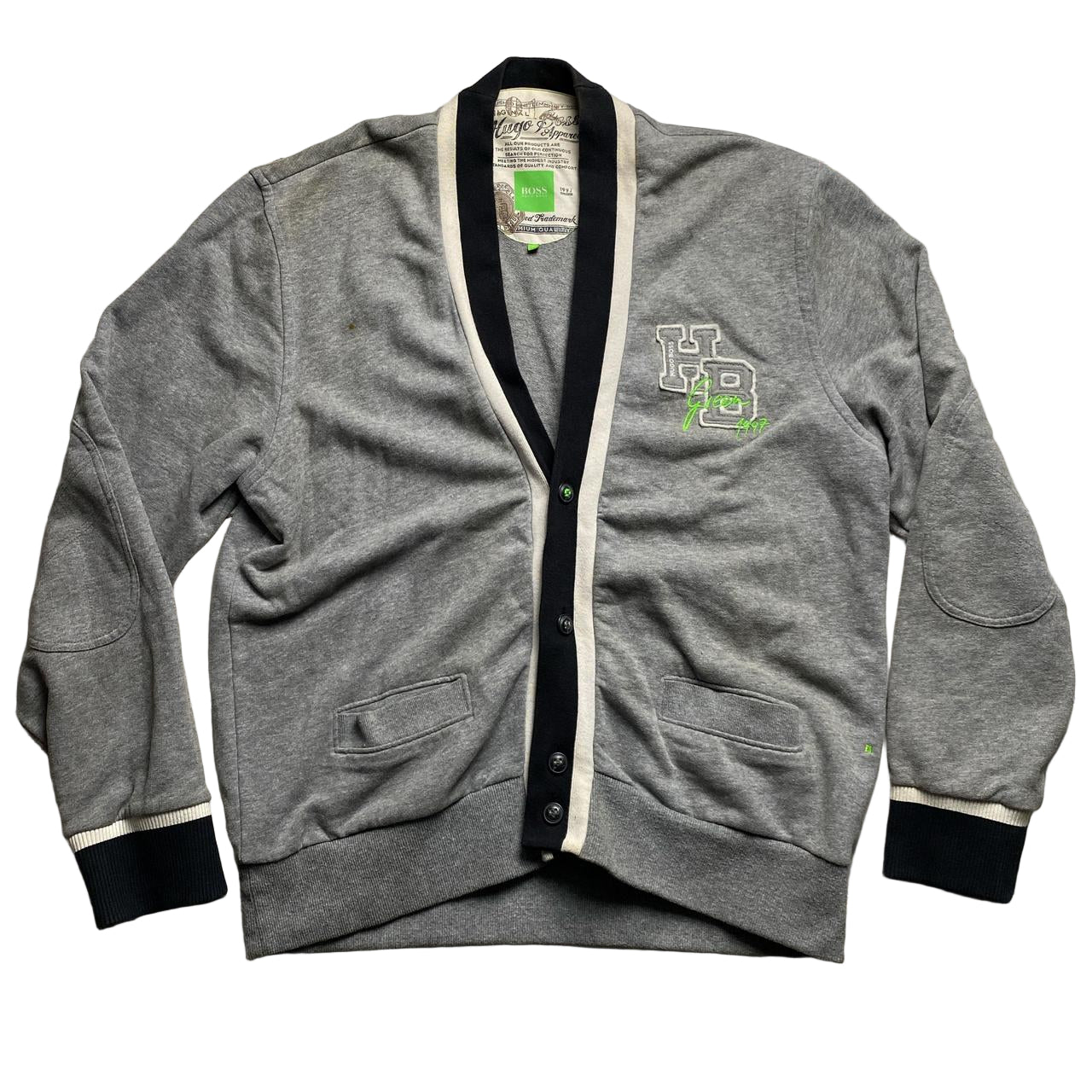 Hugo Boss Grey Cardigan Jumper (L)