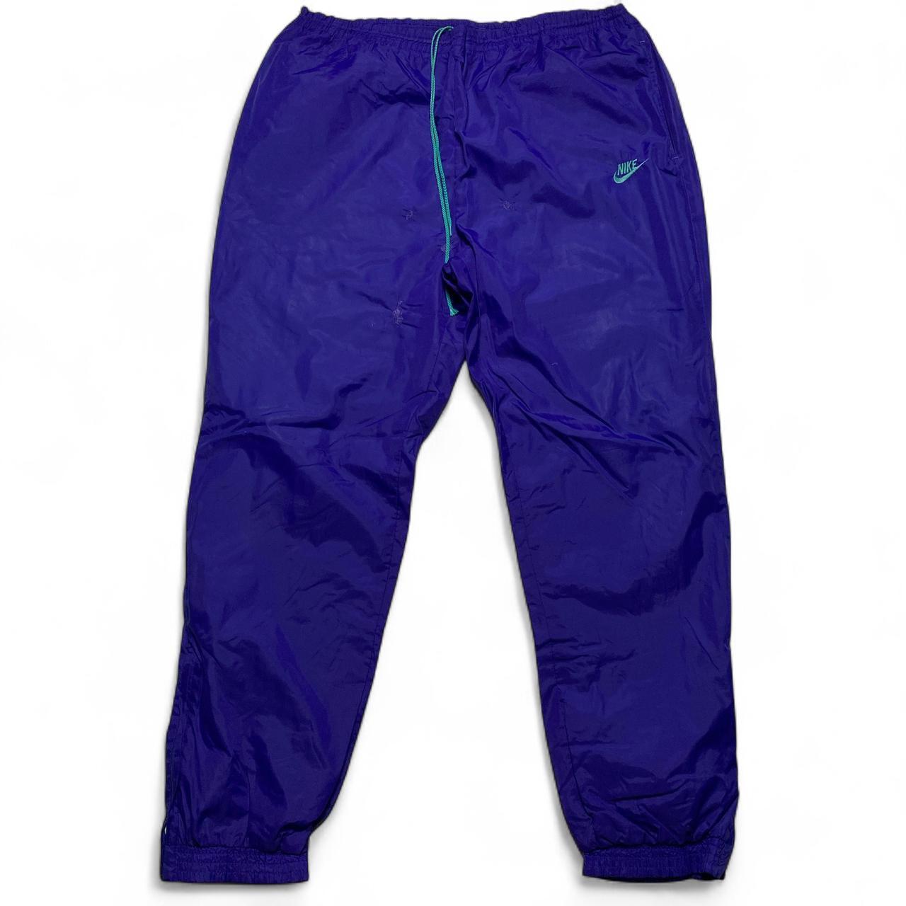 Nike Vintage 90’s Royal Blue Shell Trackpant Bottoms
