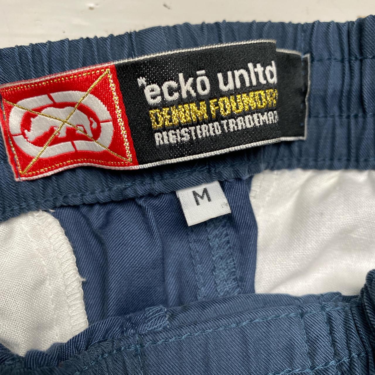 Ecko UNLTD Vintage Navy Red and Black Cargo Trousers