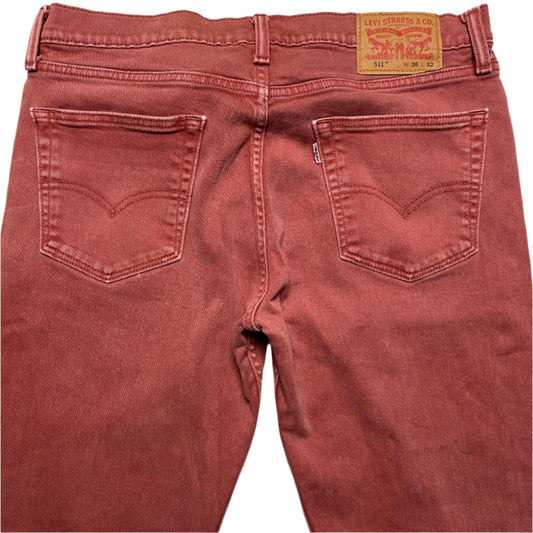Levis 511 Rose Pink Jeans (W 36)