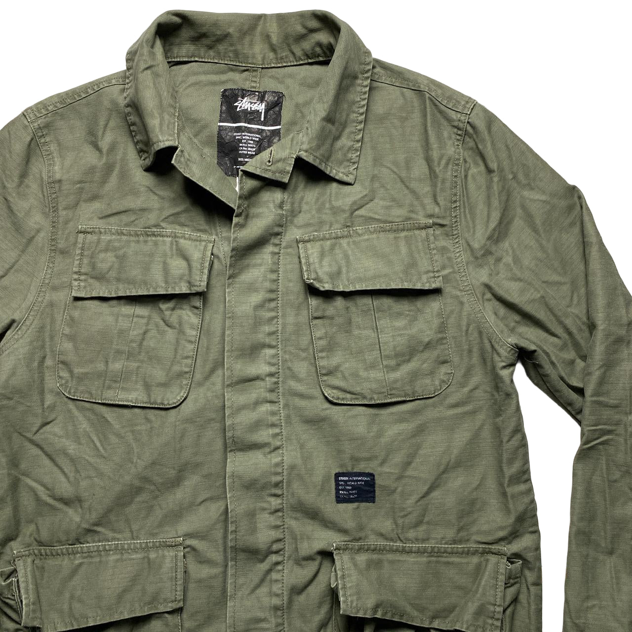 Stussy Green Army Jacket Shirt (M)