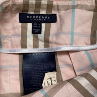 Burberry Brit Vintage y2k Pink Brown and Blue Pleated Skirt (8)