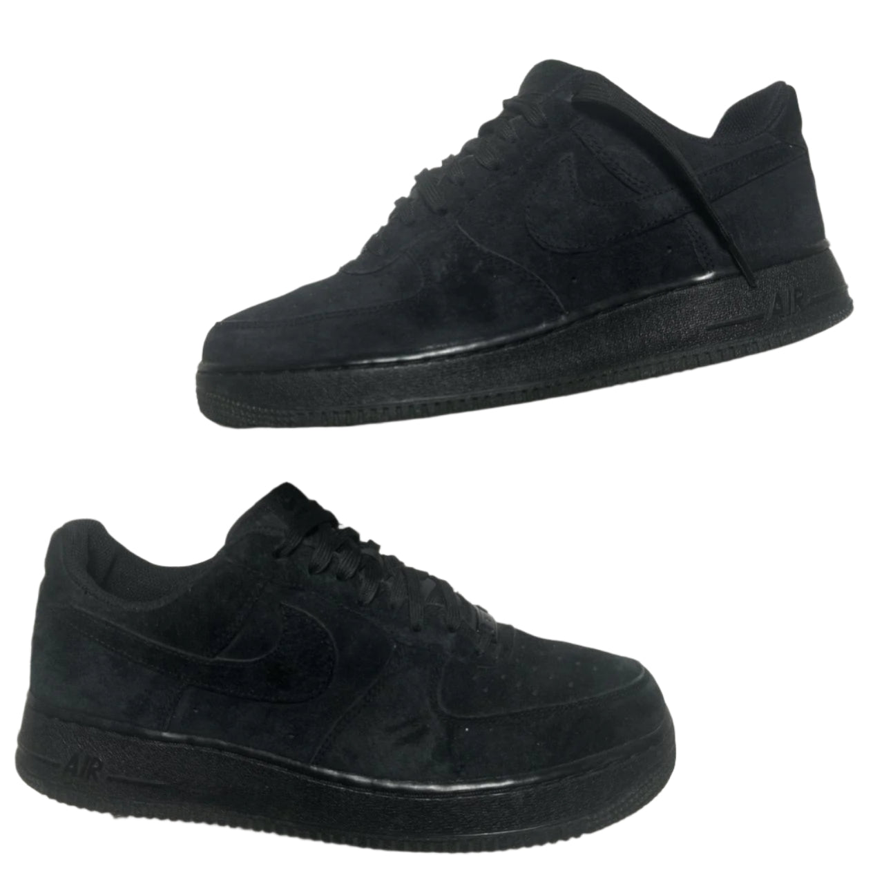 Nike Air Force 1 Black Suede (UK 9)