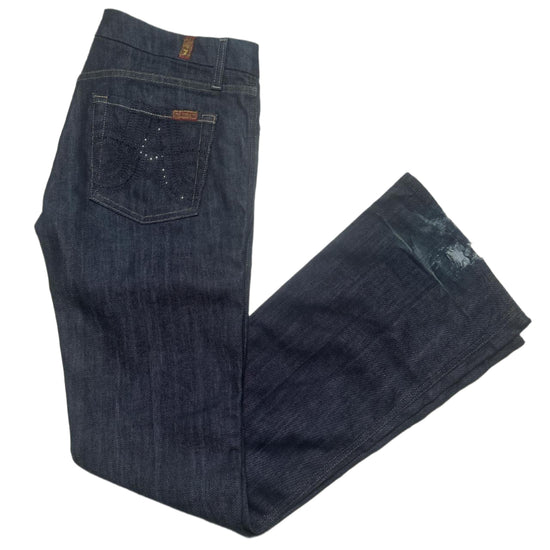 7 For All Kind Dark flared Womens Jeans (W 29)