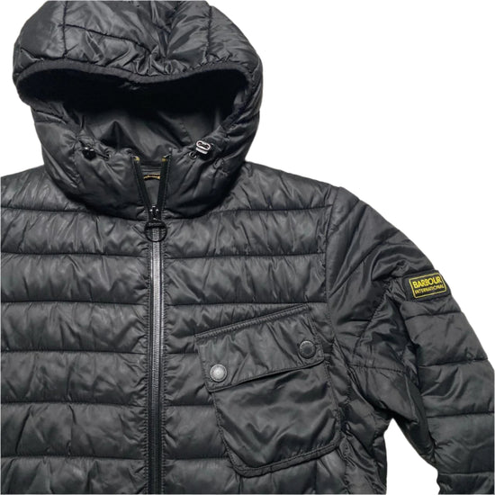 Barbour Bubble Puffer Black Jacket (S)