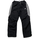 Adidas Black and White Baggy Trackpant Shell Bottoms (M)
