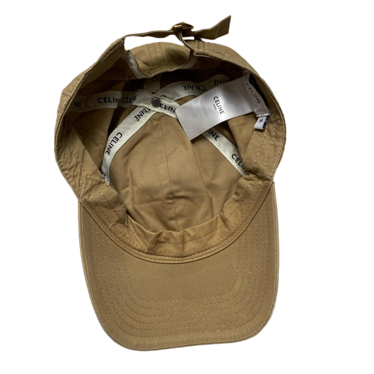 Celine Beige Cream and White Baseball Cap