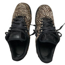 Nike Air Force 1 Brown and White Zebra Print Stripes Pony Hair (UK 5)