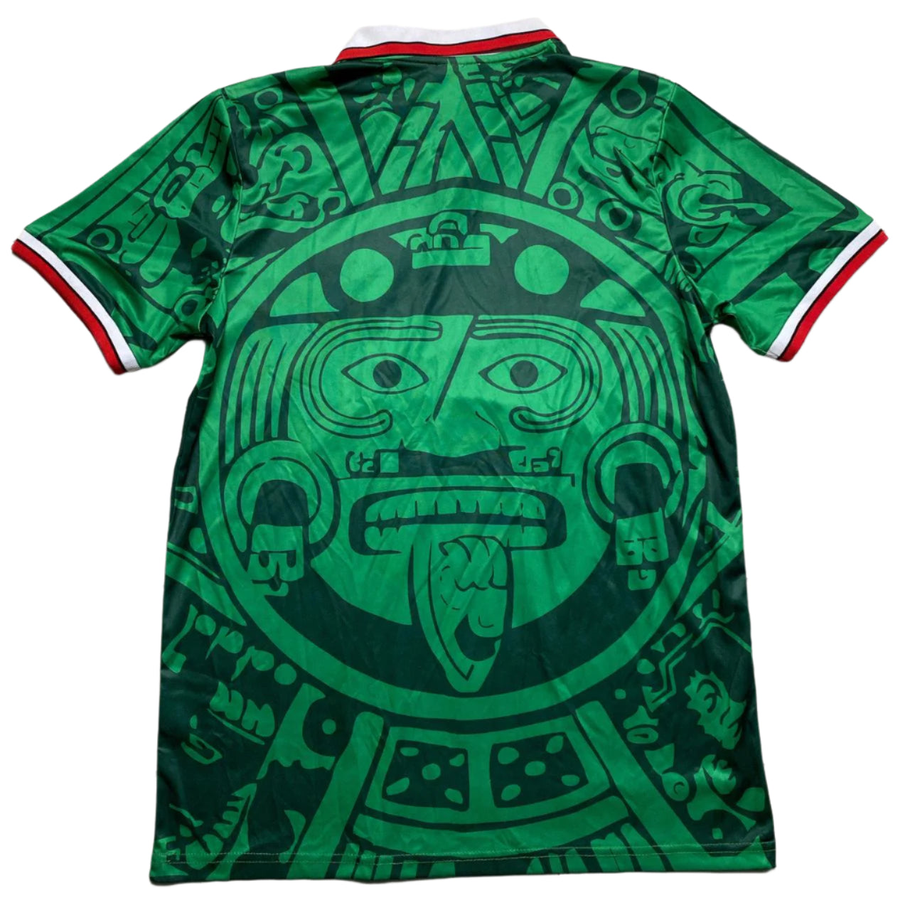 Mexico ABA Sport 1998 World Cup Green and White Football Jersey (L)