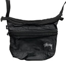 Stussy Black and White Mesh Pouch Bag