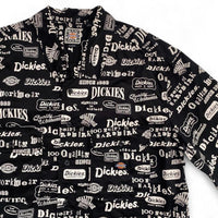 Dickies All Over Black and White Short Sleeve Shirt (XL)
