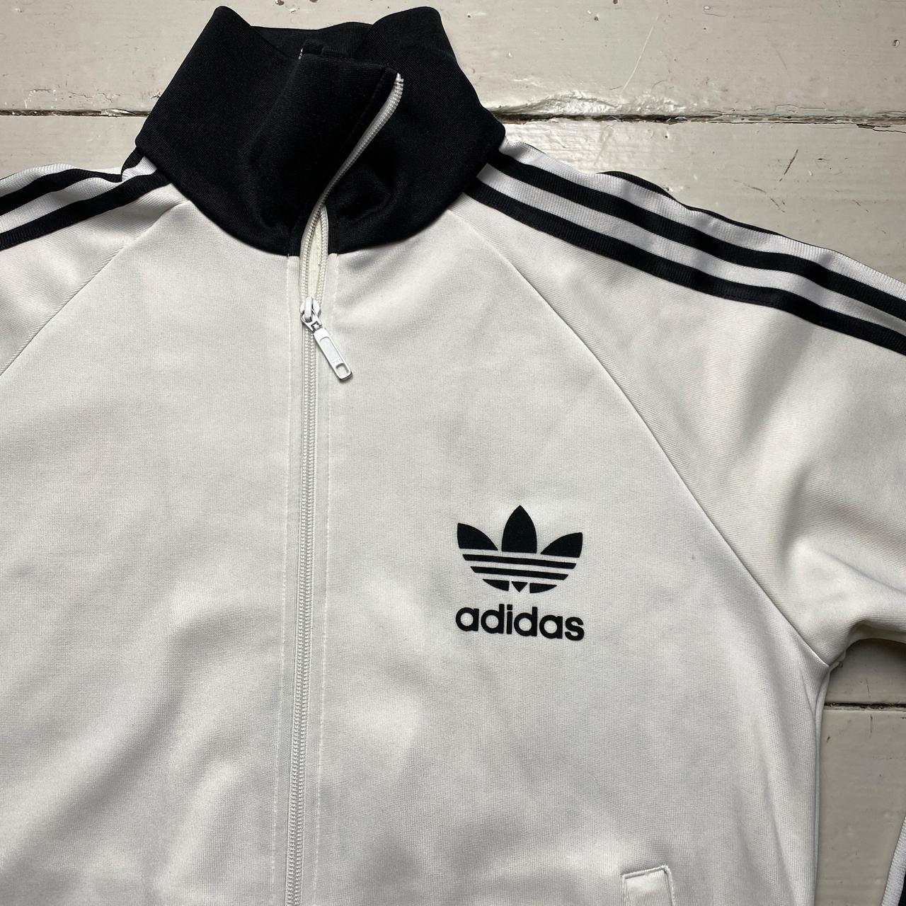 Adidas Originals White and Black Tracksuit Jacket