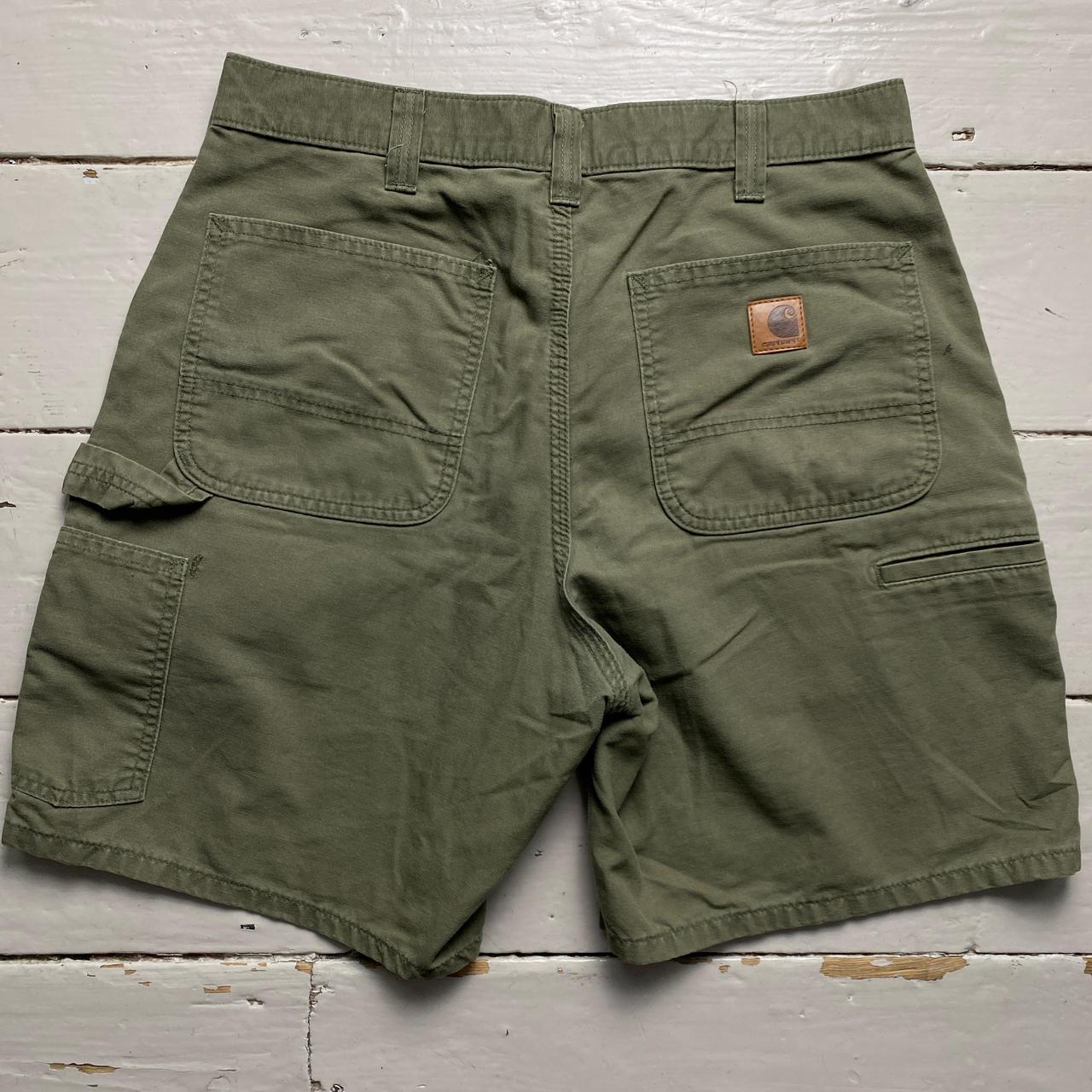 Carhartt WIP Green Khaki Cargo Shorts