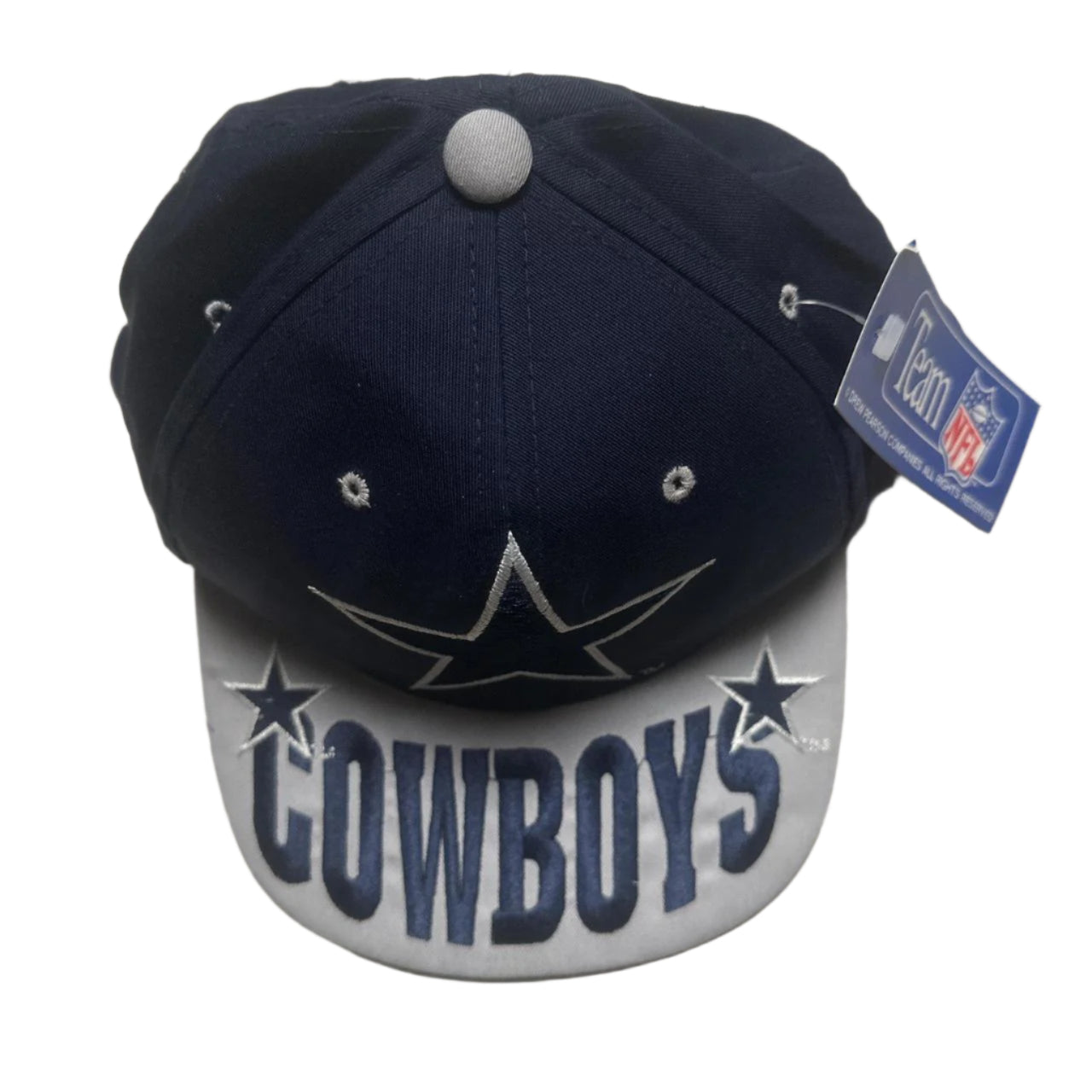Dallas Cowboys Vintage 90’s Snapback Team NFL Cap Navy and Grey